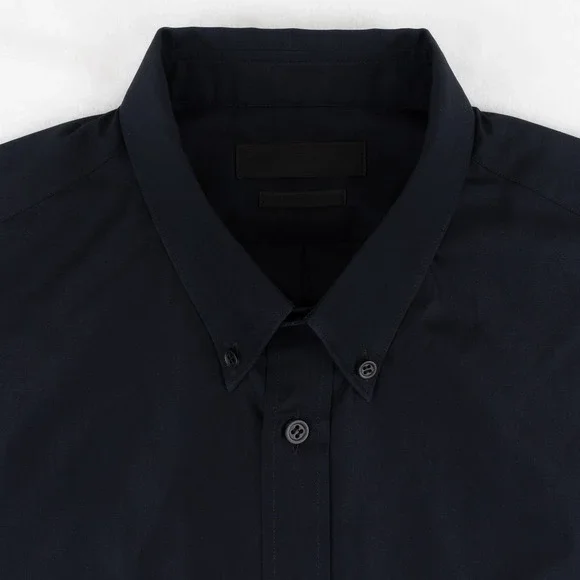 NWOT Alexander McQueen Button-Down Shirt Short-Sleeve Men's 48 (Medium) Black - Picture 3 of 8